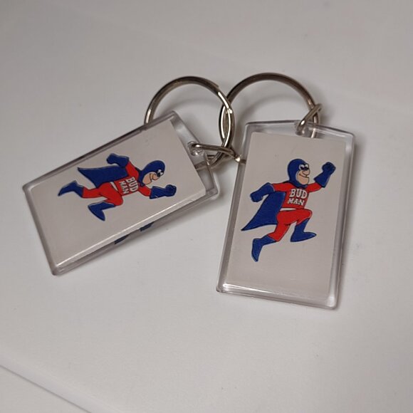 Set Of 2 Very Cool Bud Man Keychains - Picture 5 of 8